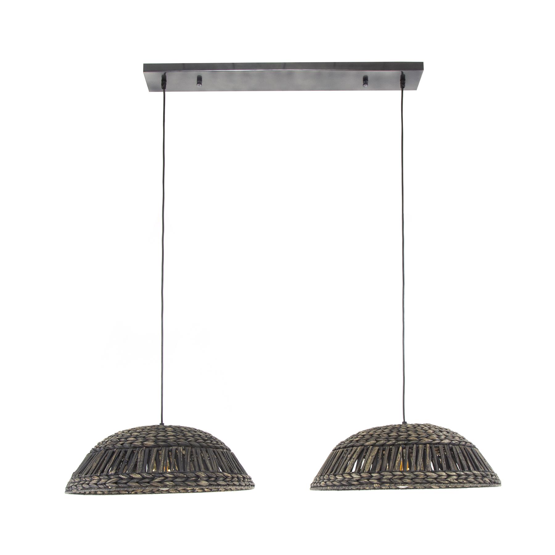 by fonQ  Gina Hanglamp - Koepel - Zwart/Nikkel   