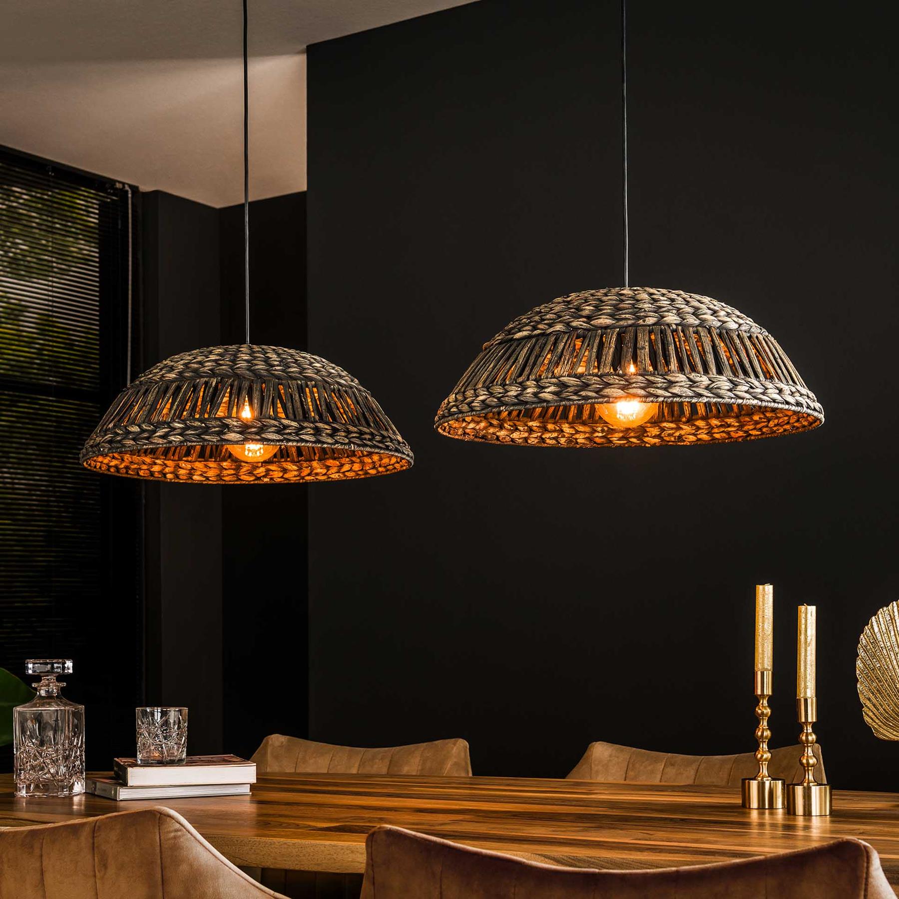 by fonQ  Gina Hanglamp - Koepel - Zwart/Nikkel   
