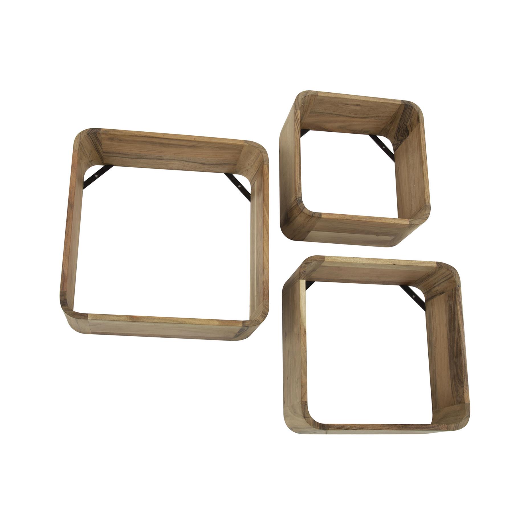 by fonQ  Kensi Wandrek - Set van 3 - Acaciahout