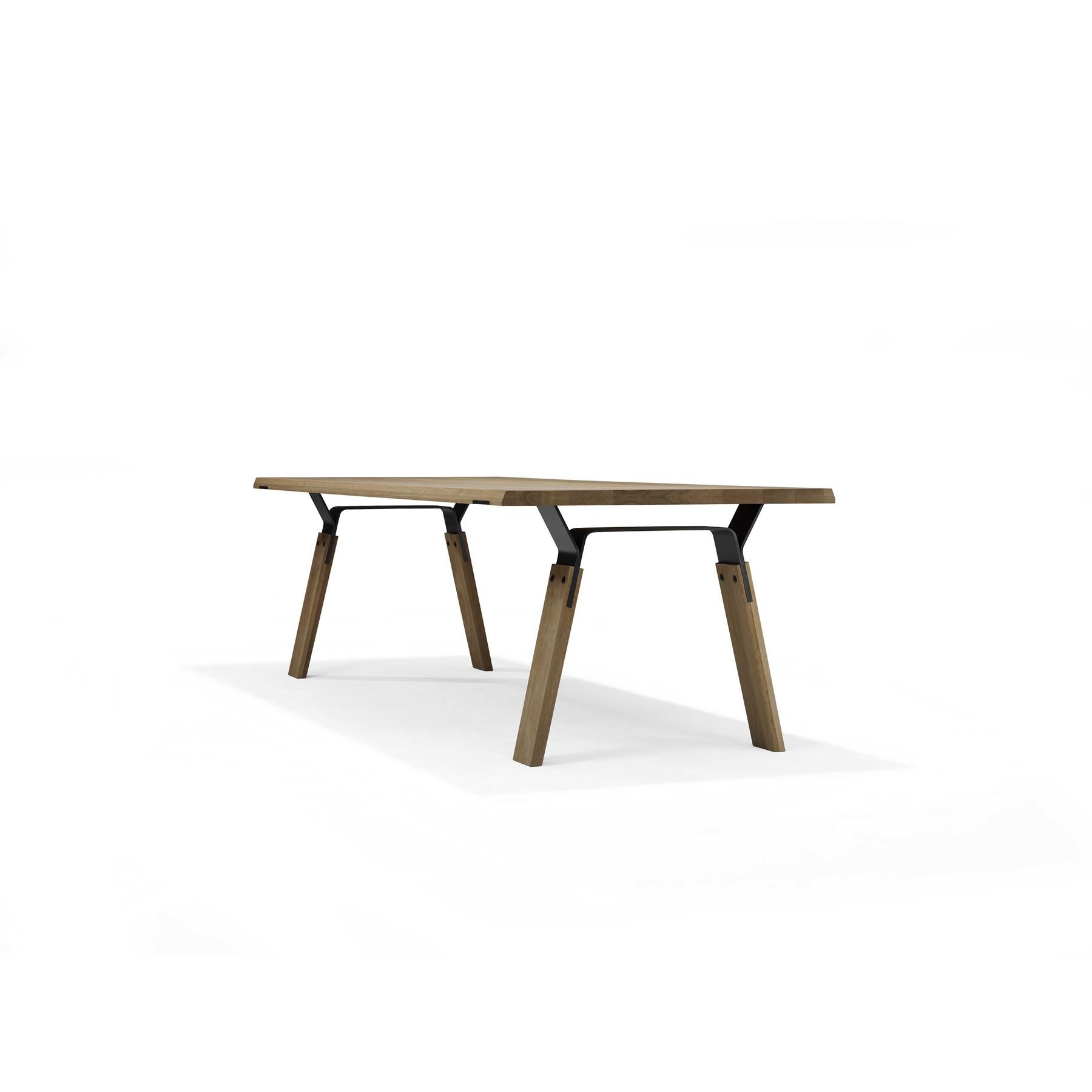 QLiv Bridge tafel 220x100 Smoked Oak