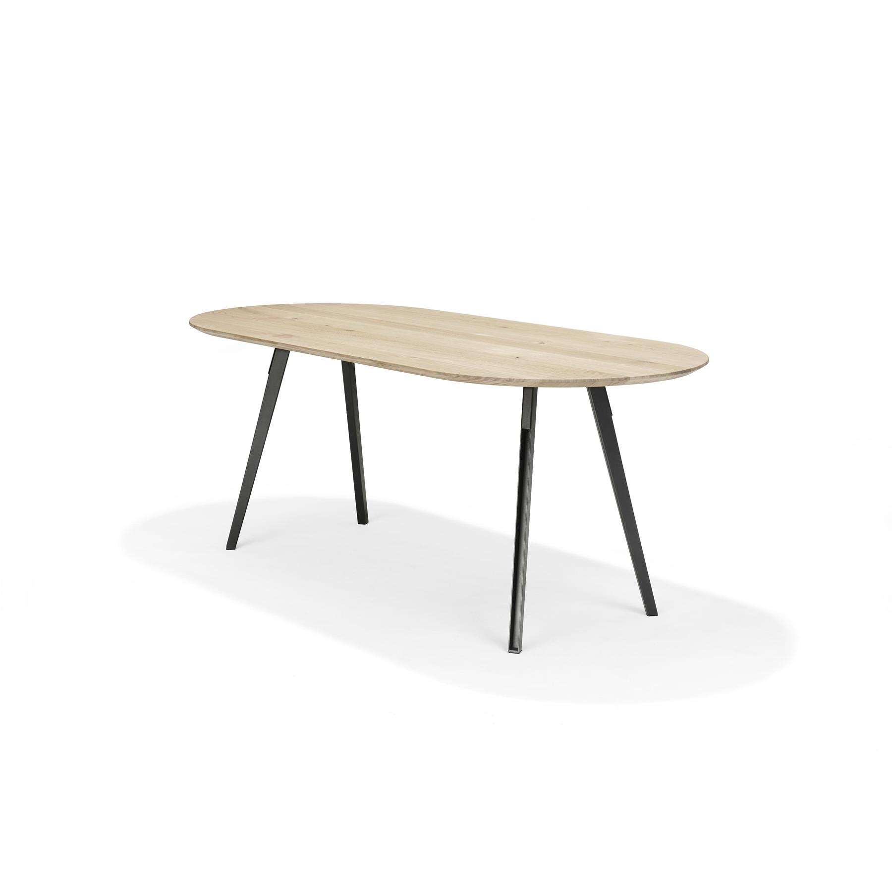 QLiv On Top eettafel ovaal 180x90 smoked oak