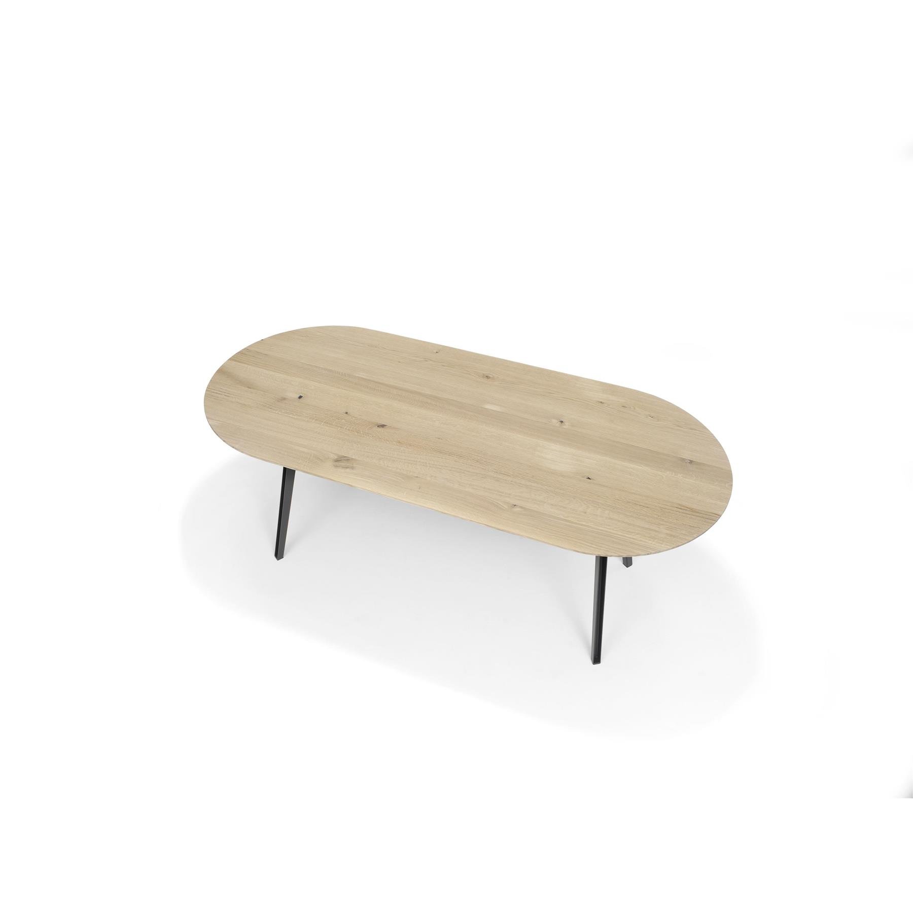 QLiv On Top eettafel ovaal 180x90 smoked oak