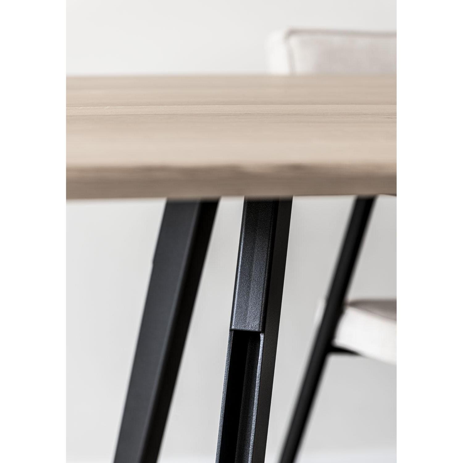QLiv On Top eettafel 220x90 ash grey oak