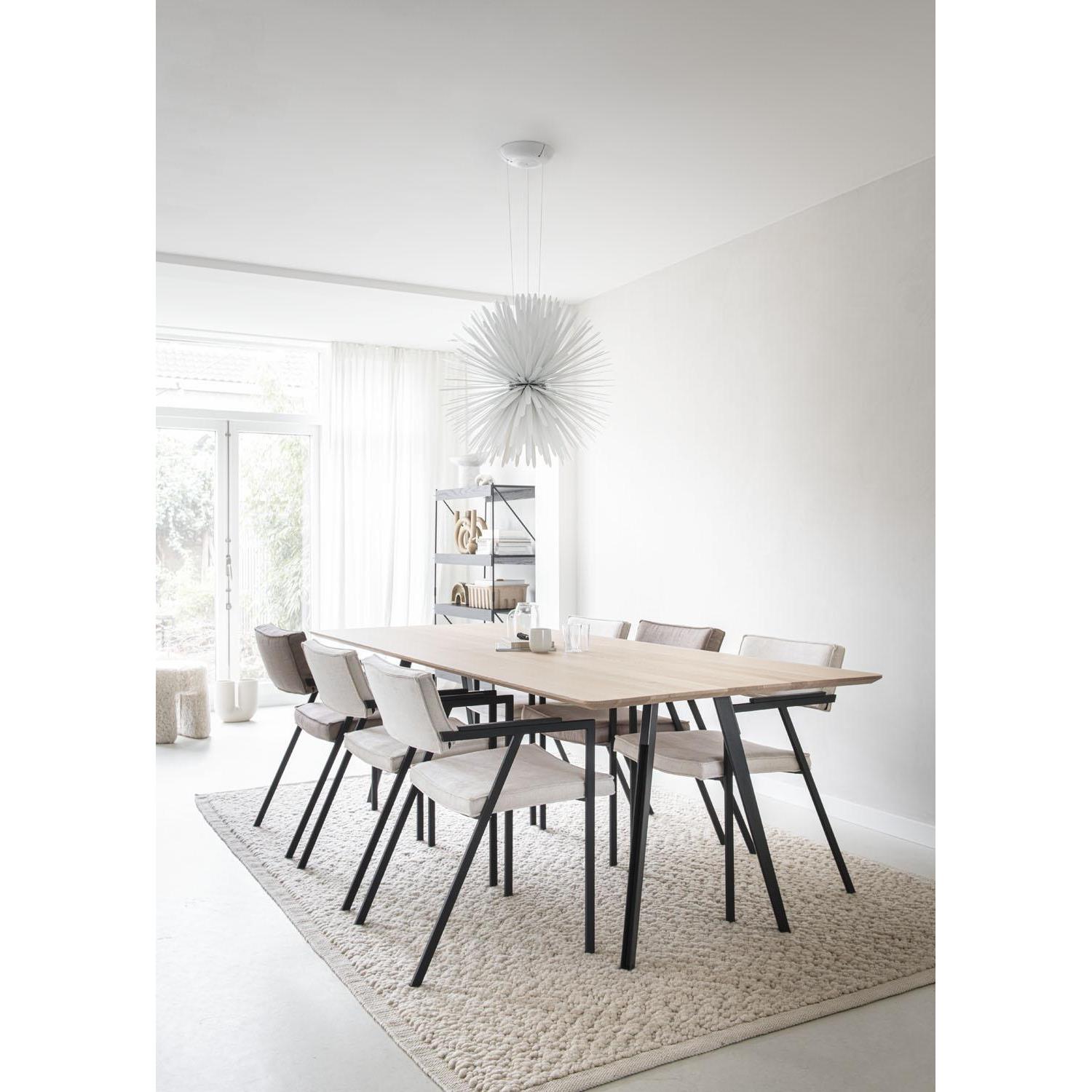 QLiv On Top eettafel 220x90 ash grey oak