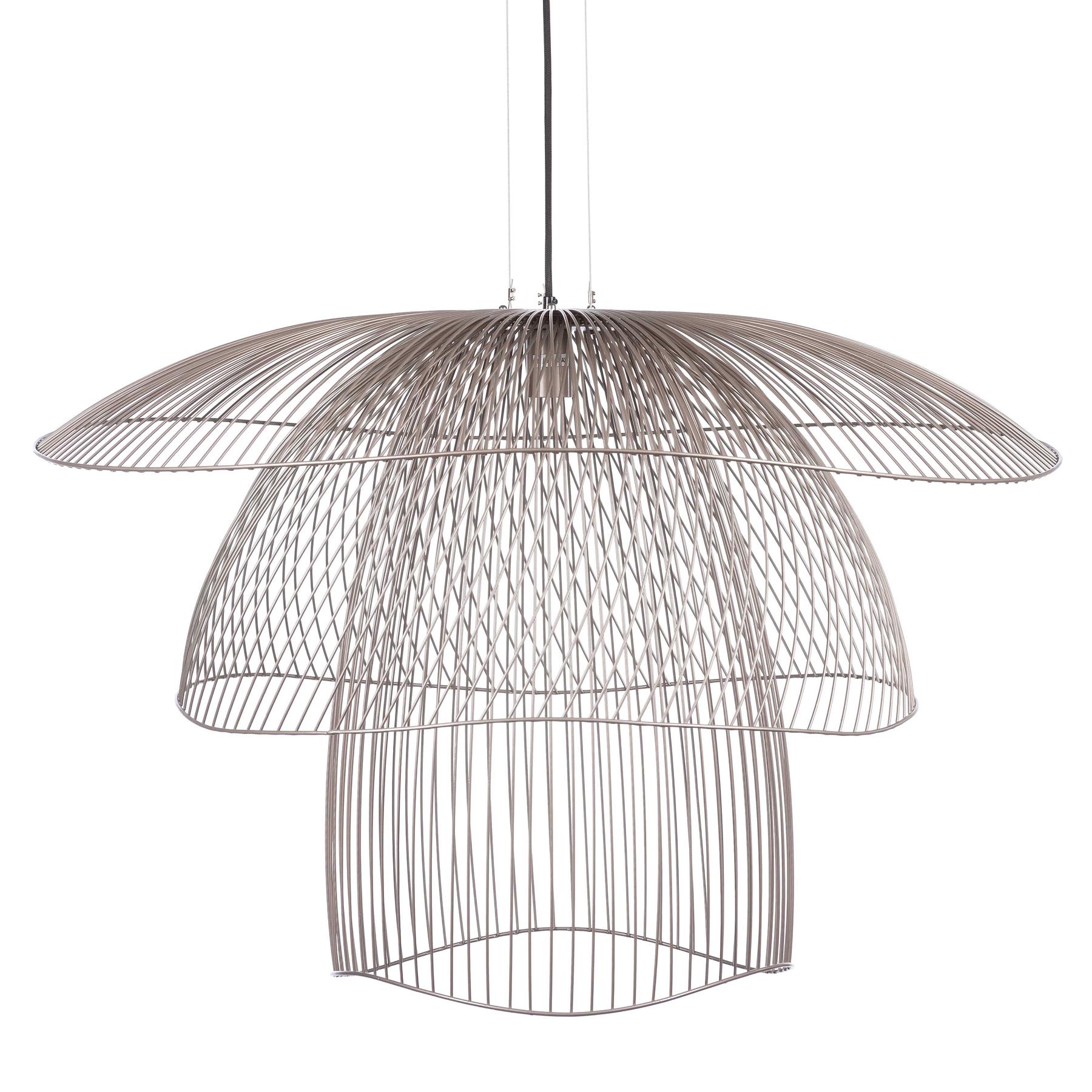 Forestier Papillon hanglamp Ø100 large metallic taupe