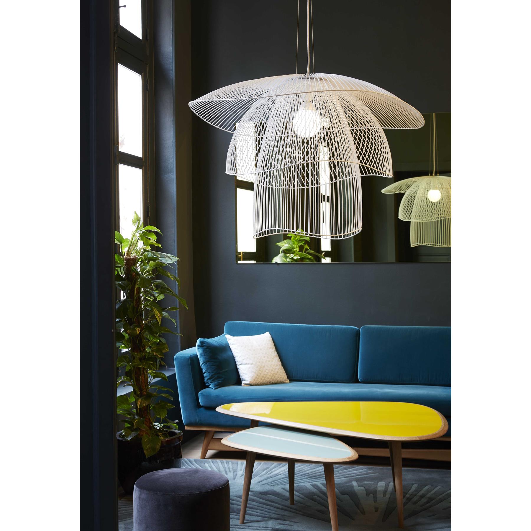 Forestier Papillon hanglamp Ø100 large metallic taupe