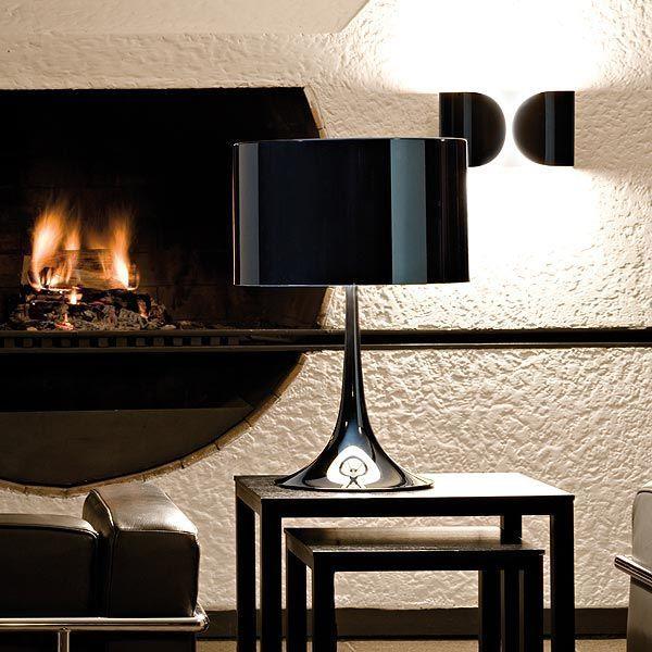 Flos Foglio wandlamp zwart nikkel