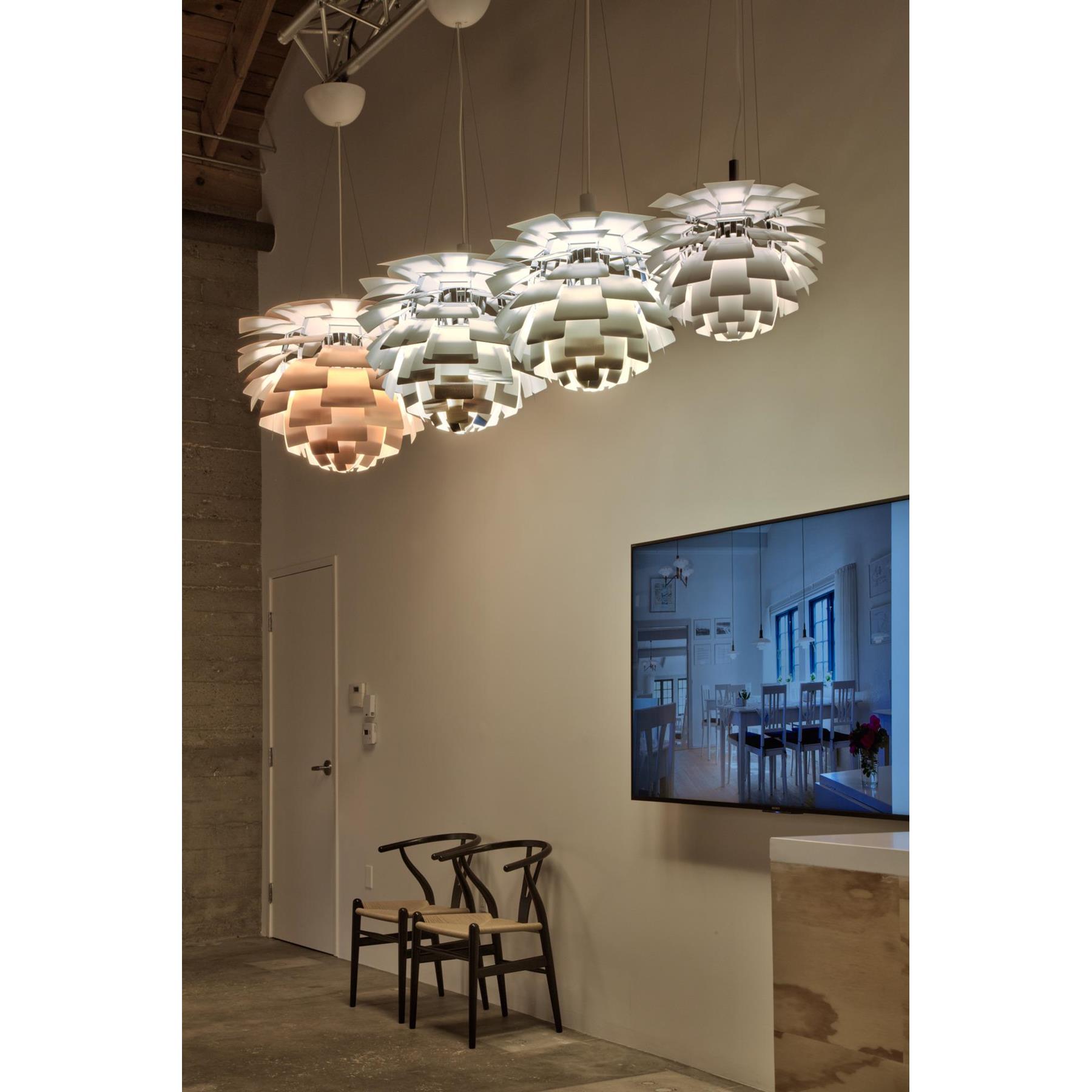 Louis Poulsen PH Artichoke hanglamp Ø72 LED gepolijst roestvrijstaal