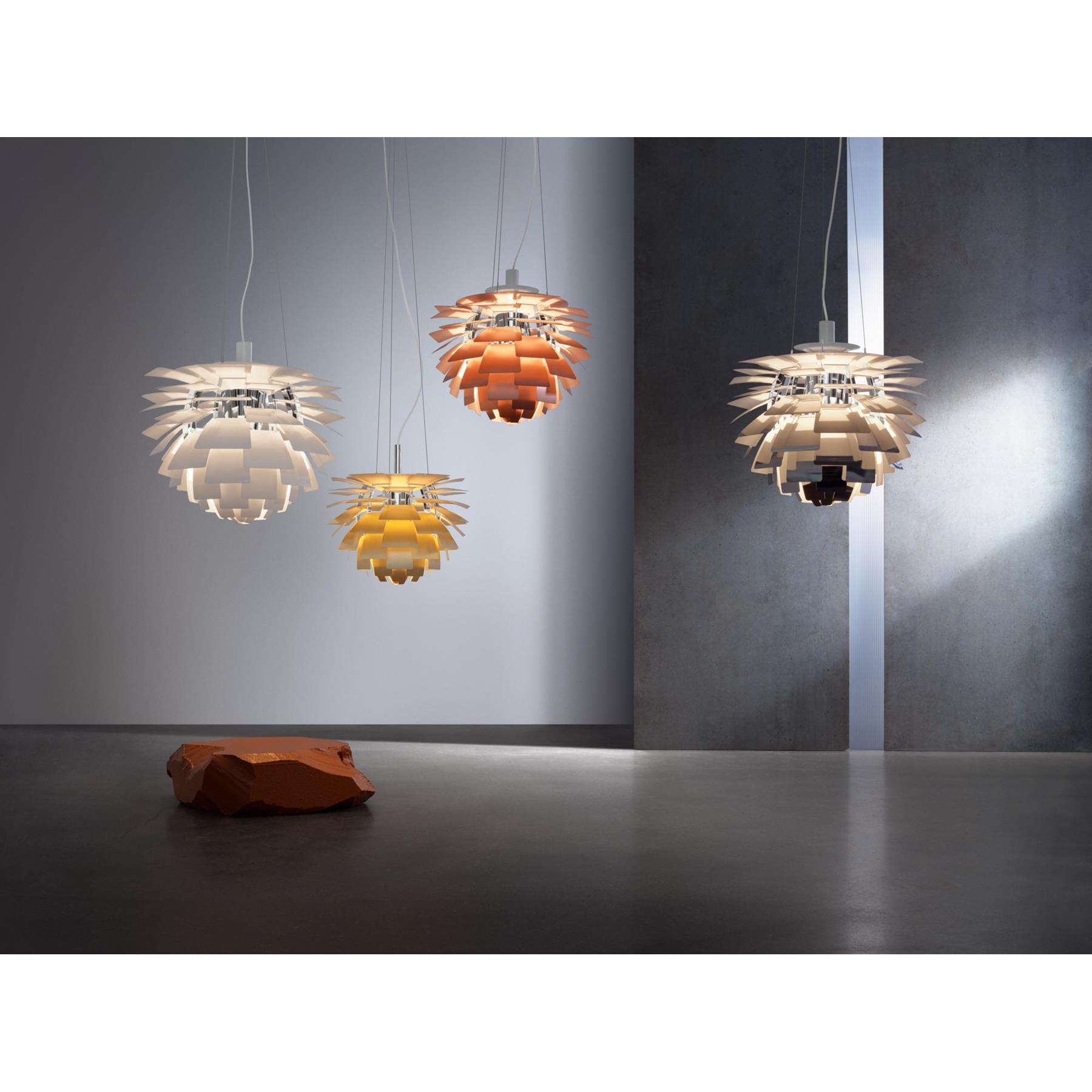 Louis Poulsen PH Artichoke hanglamp Ø72 LED gepolijst roestvrijstaal