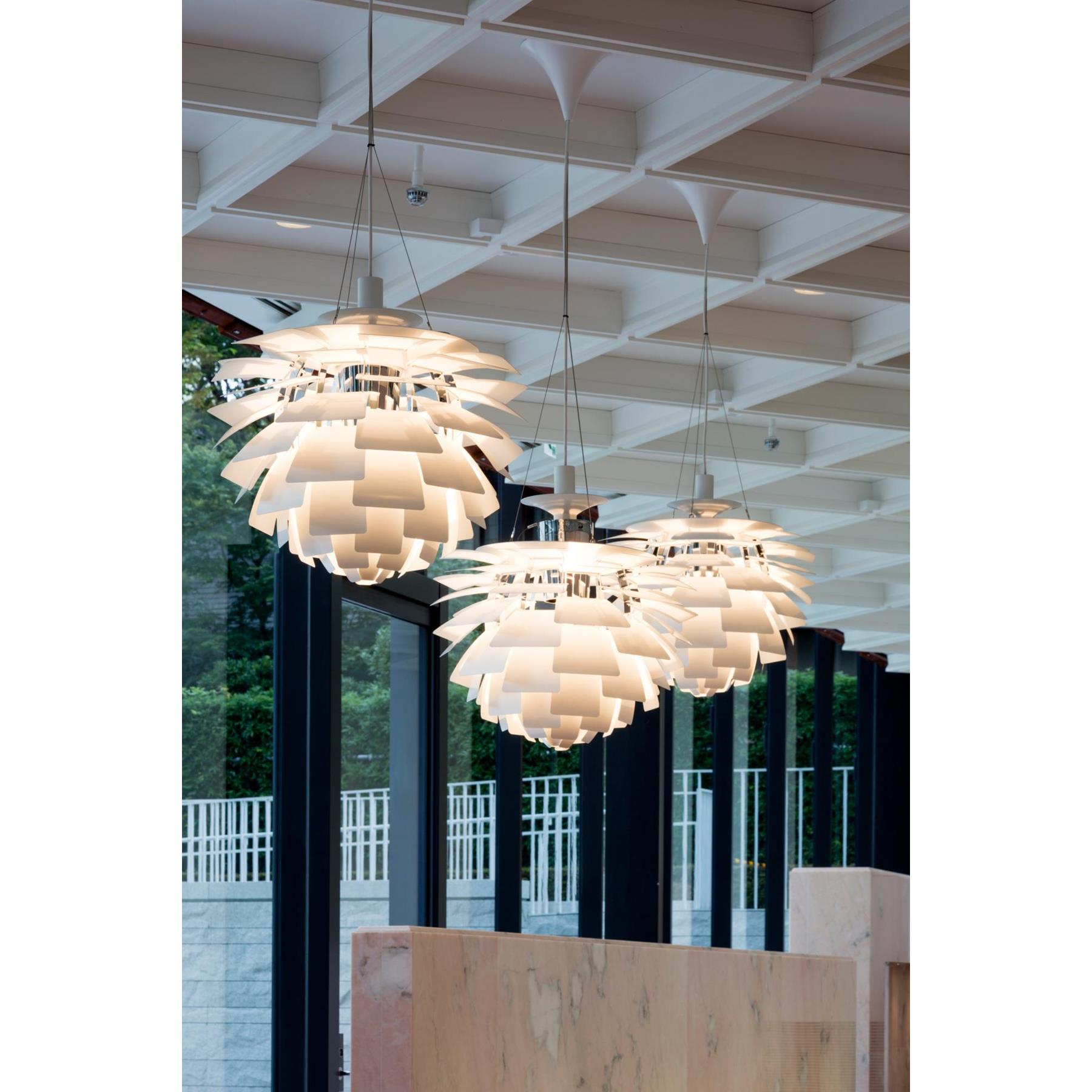 Louis Poulsen PH Artichoke hanglamp Ø72 LED gepolijst roestvrijstaal