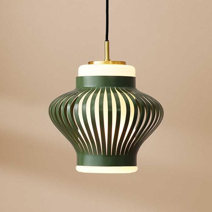 Warm Nordic Opal Lamella hanglamp Ø26 zwart