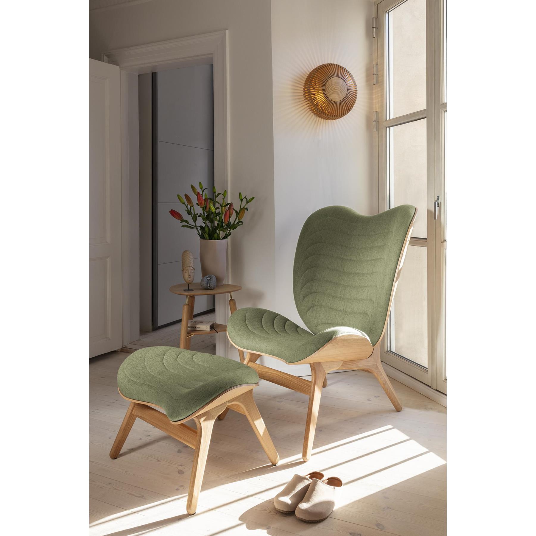 Umage Clava Up Wood wandlamp medium Ø35 zwart eiken