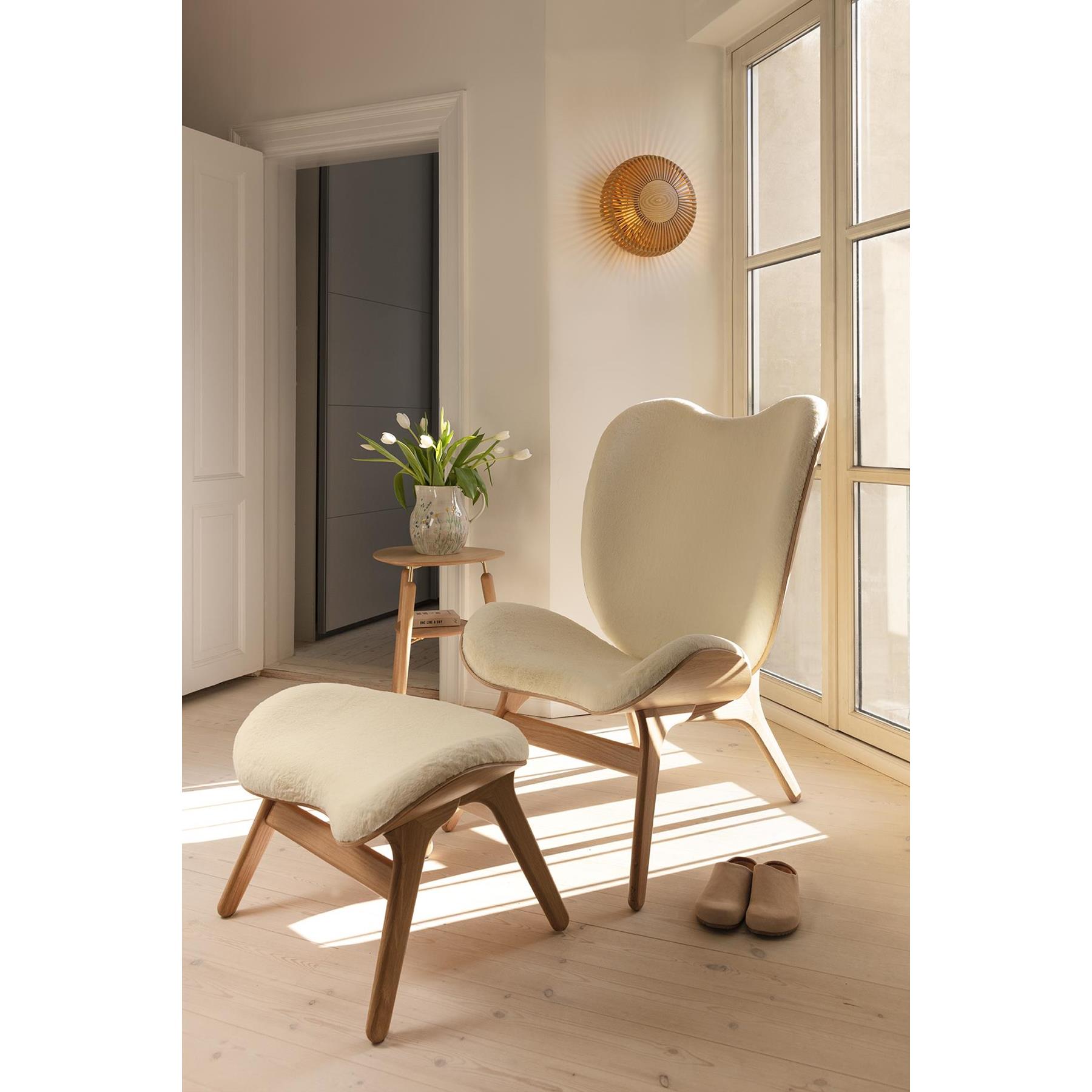Umage Clava Up Wood wandlamp medium Ø35 zwart eiken