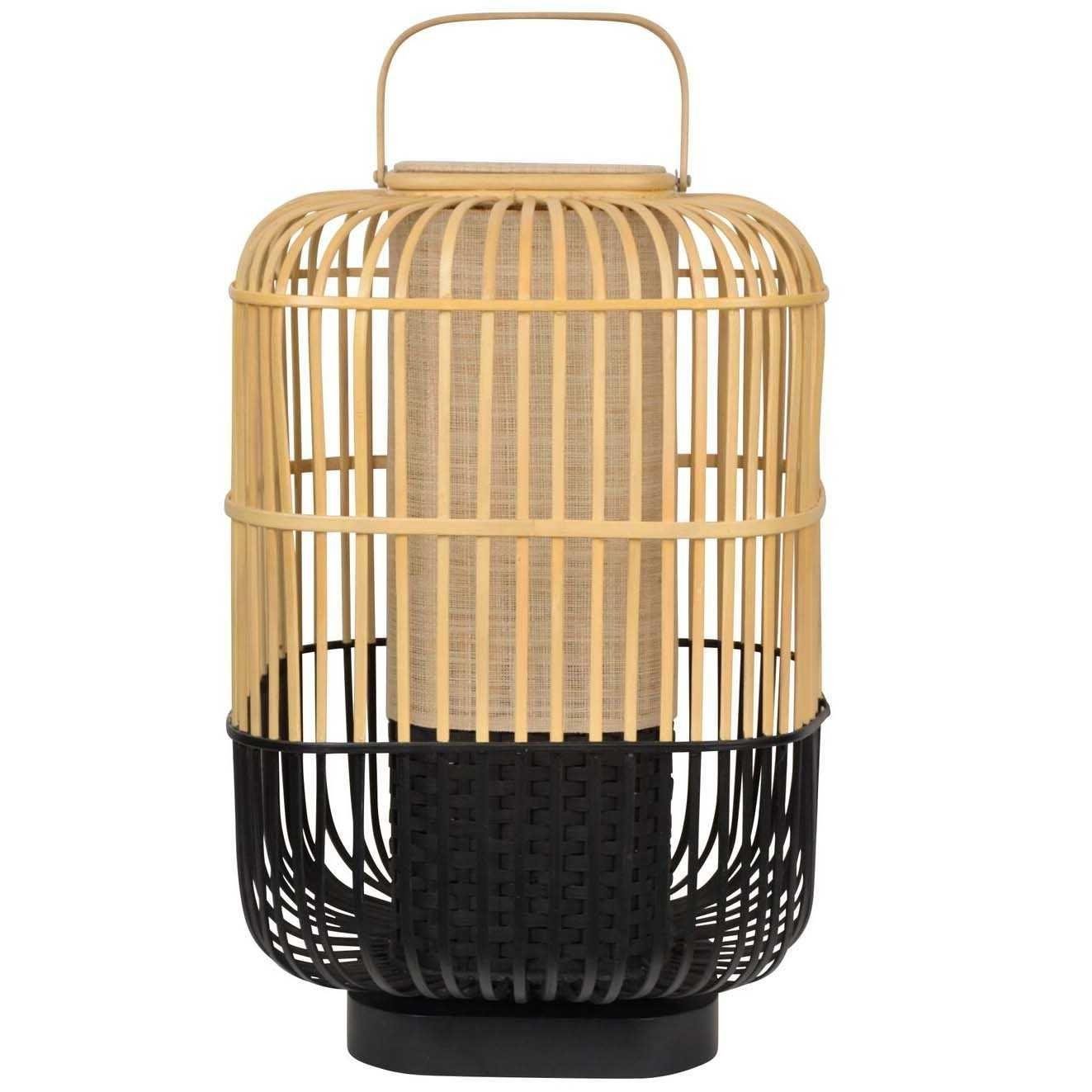 Forestier Bamboo square tafellamp large black