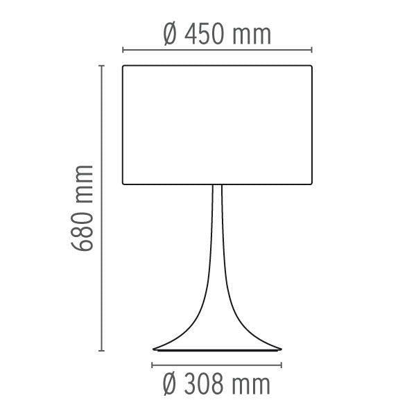 Flos Spun Light T2 tafellamp zwart