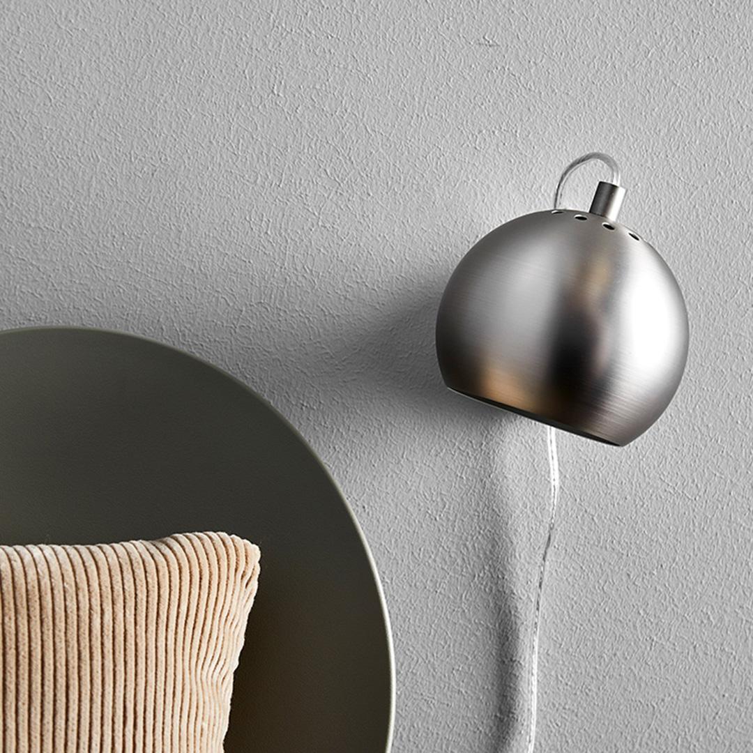 Frandsen Ball wandlamp LED metallic chroom