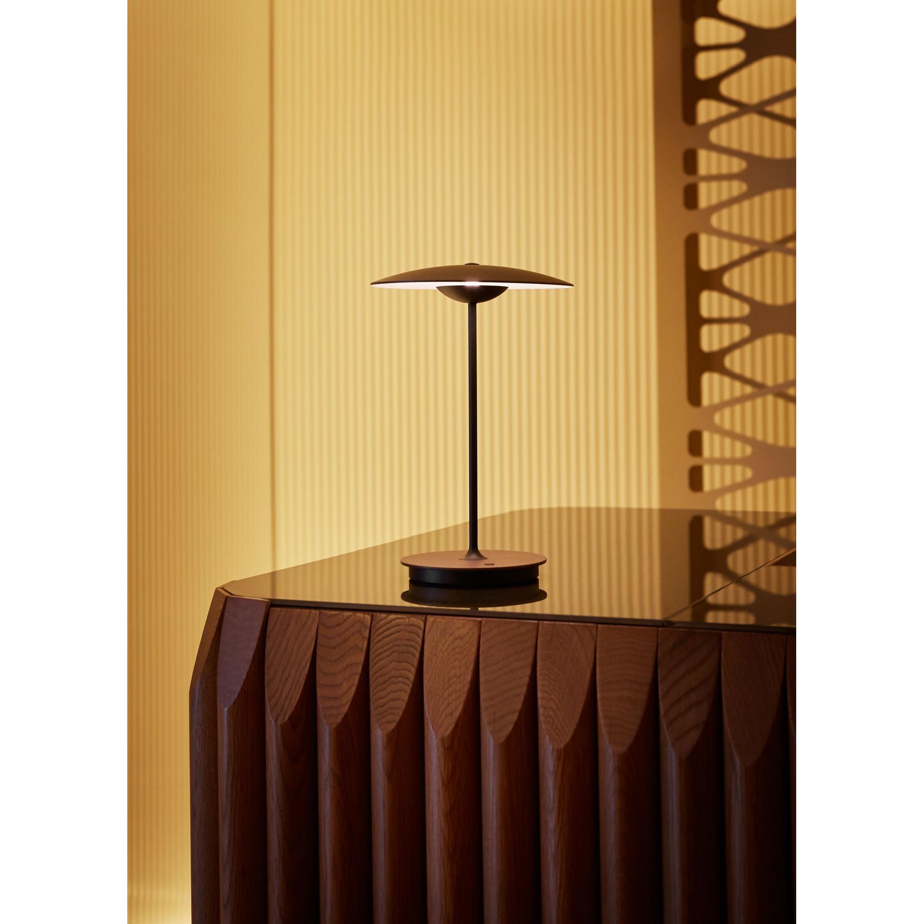 Marset Ginger 20 M tafellamp LED oplaadbaar wengé|wit