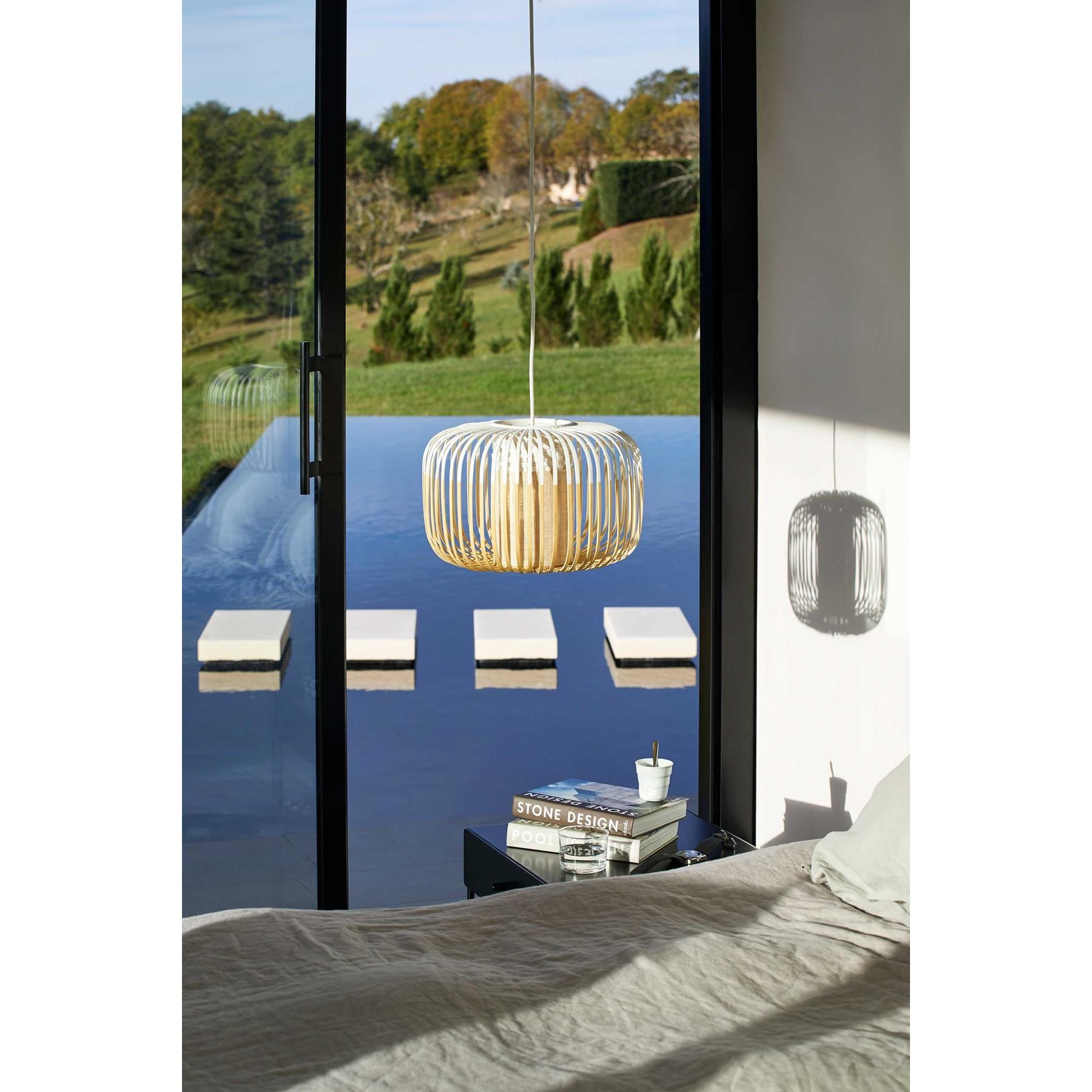 Forestier Bamboo Light hanglamp Ø35 small wit