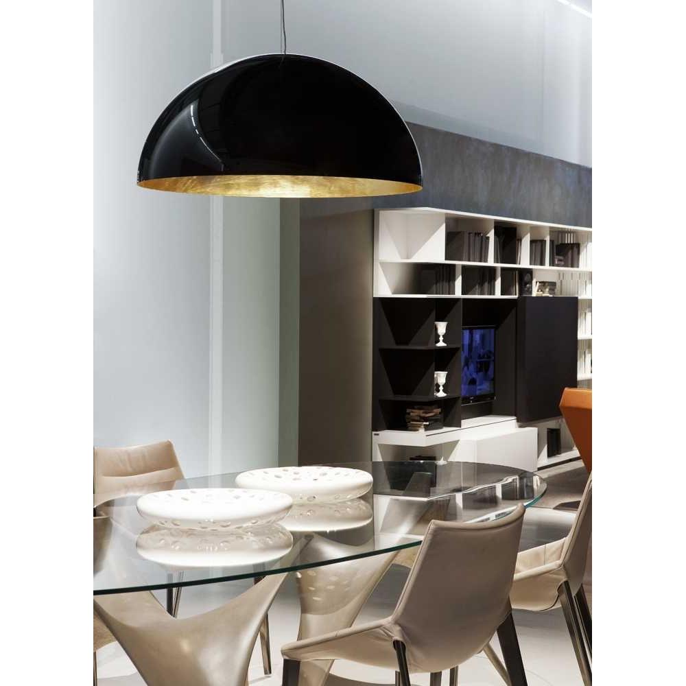 Oluce Sonora hanglamp Ø50 zwart