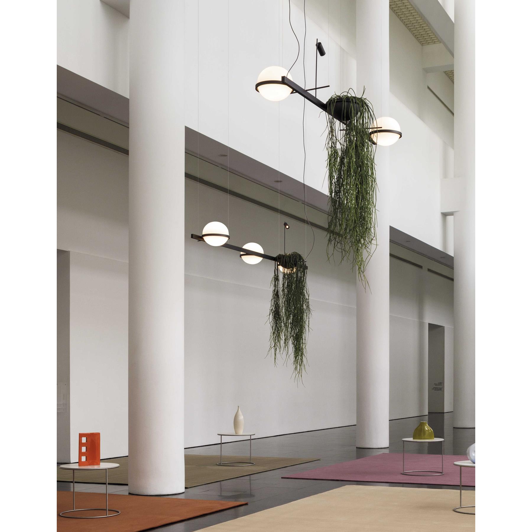 Vibia Palma 3736 hanglamp LED met plantenbak wit