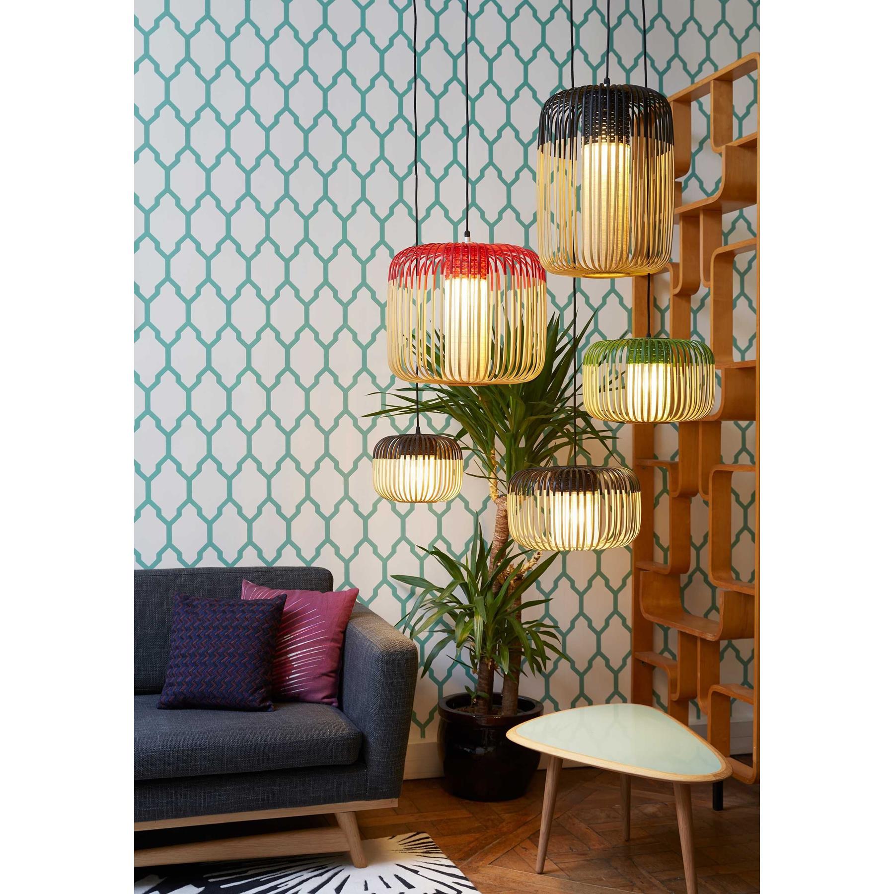 Forestier Bamboo Light hanglamp extra small Ø27 zwart