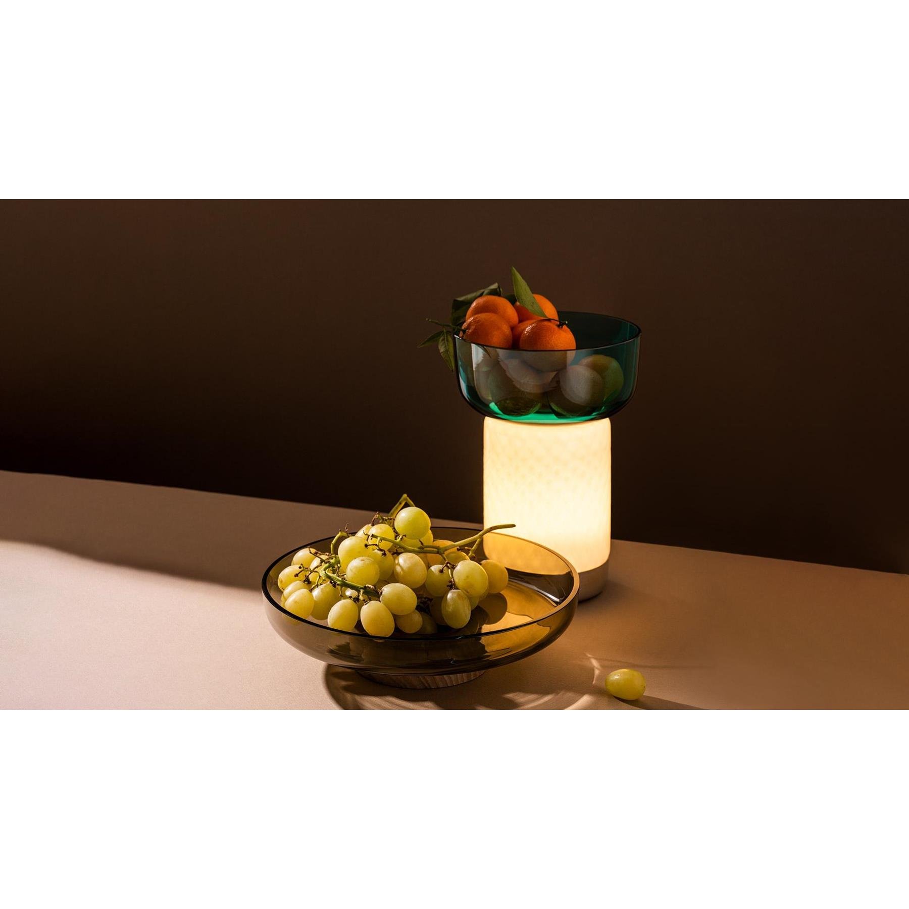 Artemide Bontà tafellamp met kom LED oplaadbaar grijs