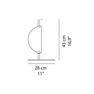 Oluce Superluna tafellamp LED koper