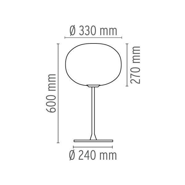Flos Glo-Ball T1 tafellamp zwart