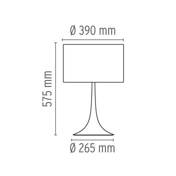 Flos Spun Light T1 tafellamp zwart