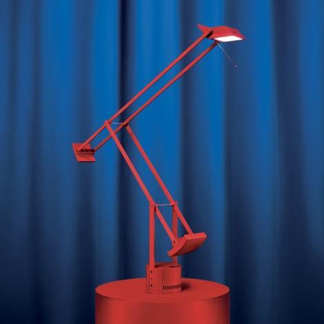 Artemide Tizio bureaulamp retrofit rood