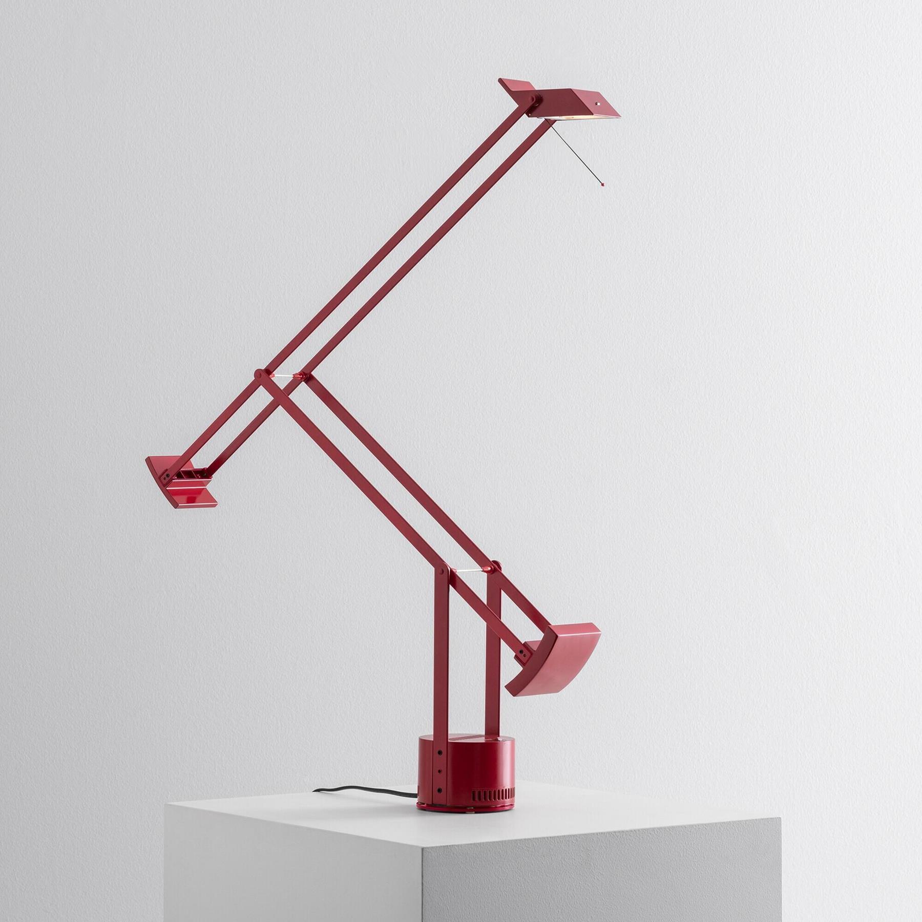 Artemide Tizio bureaulamp retrofit rood