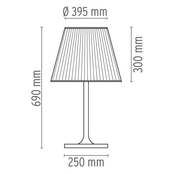Flos Ktribe T2 tafellamp transparant