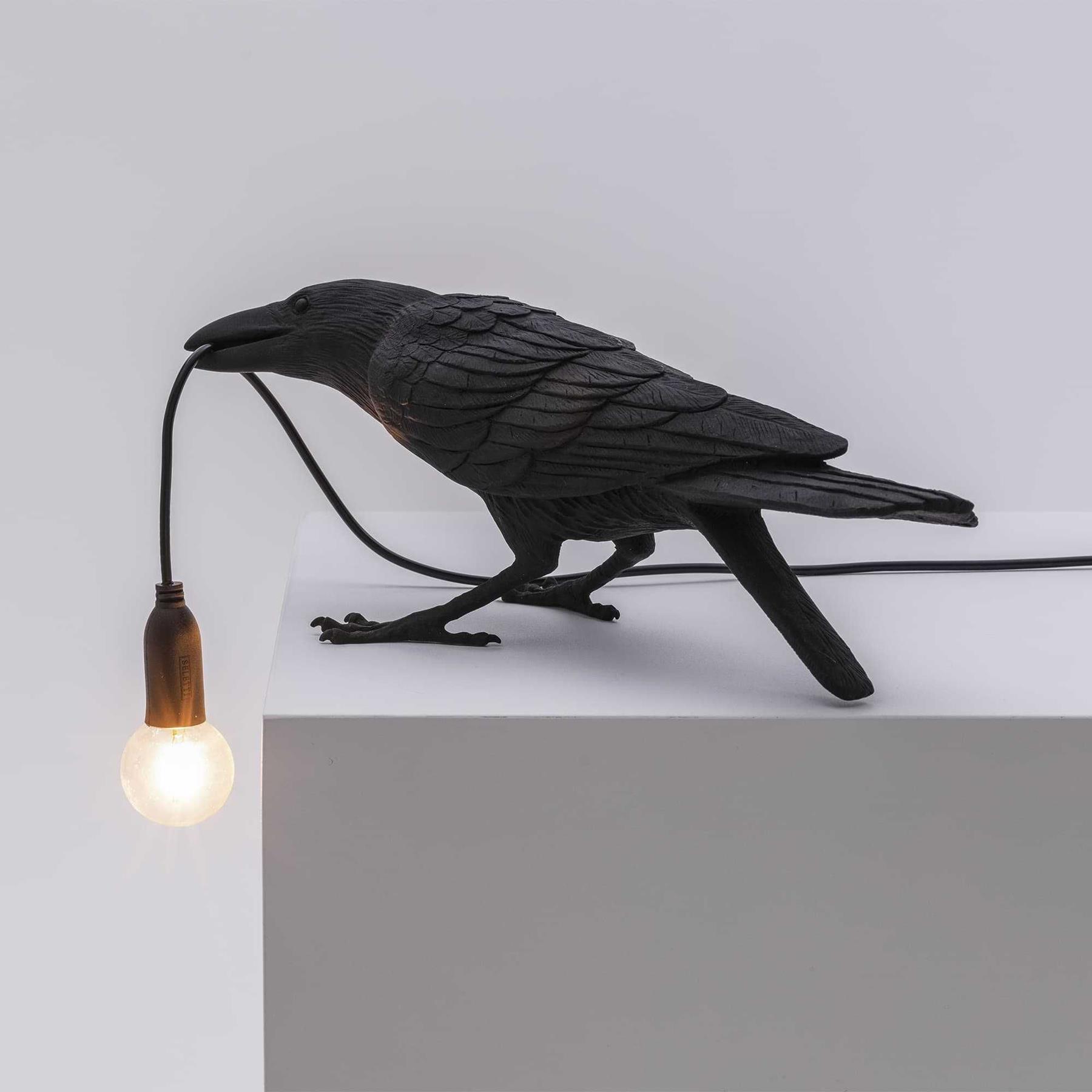 Seletti Bird Playing tafellamp buiten wit