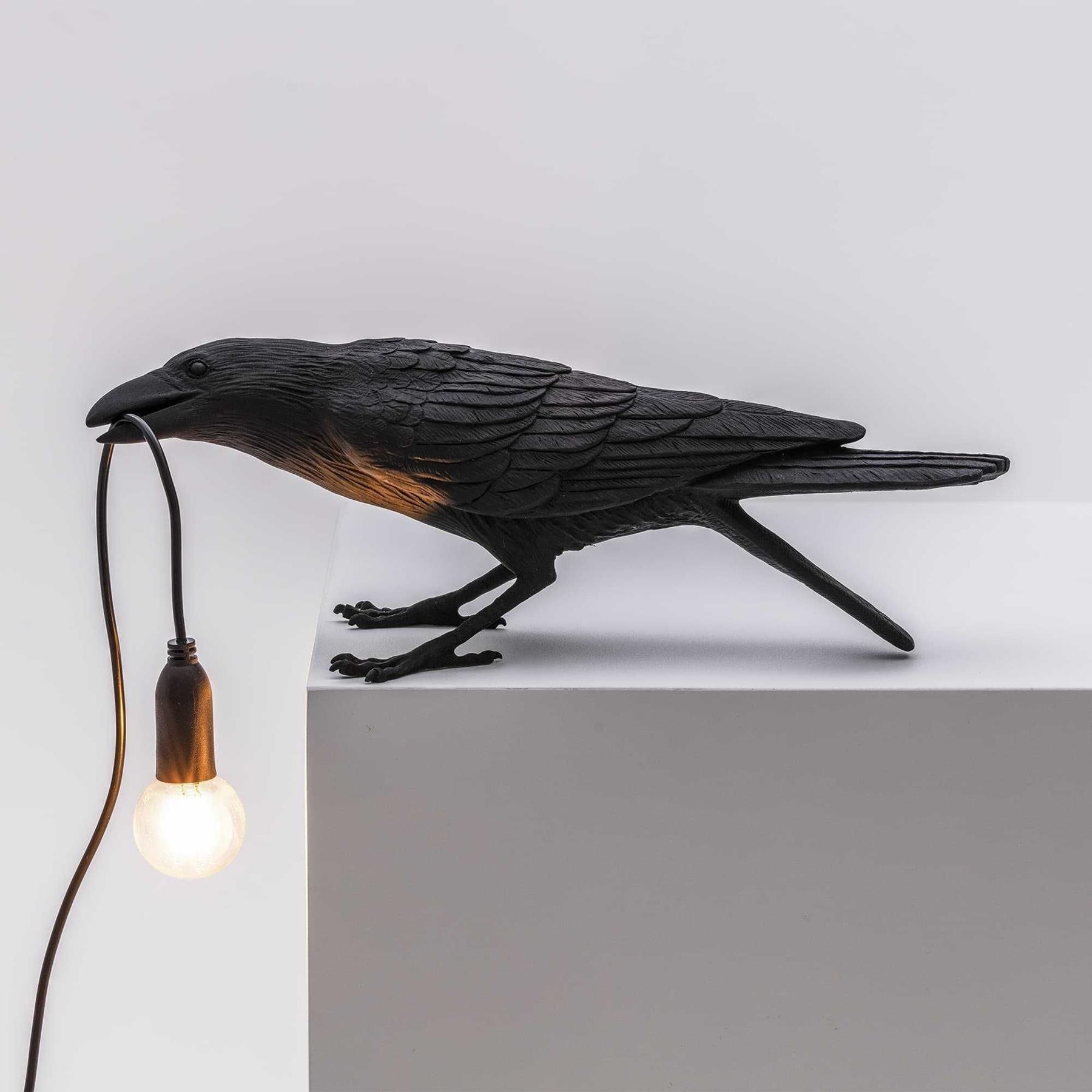 Seletti Bird Playing tafellamp buiten wit