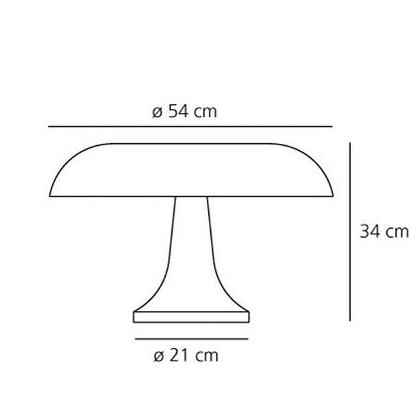 Artemide Nesso tafellamp oranje