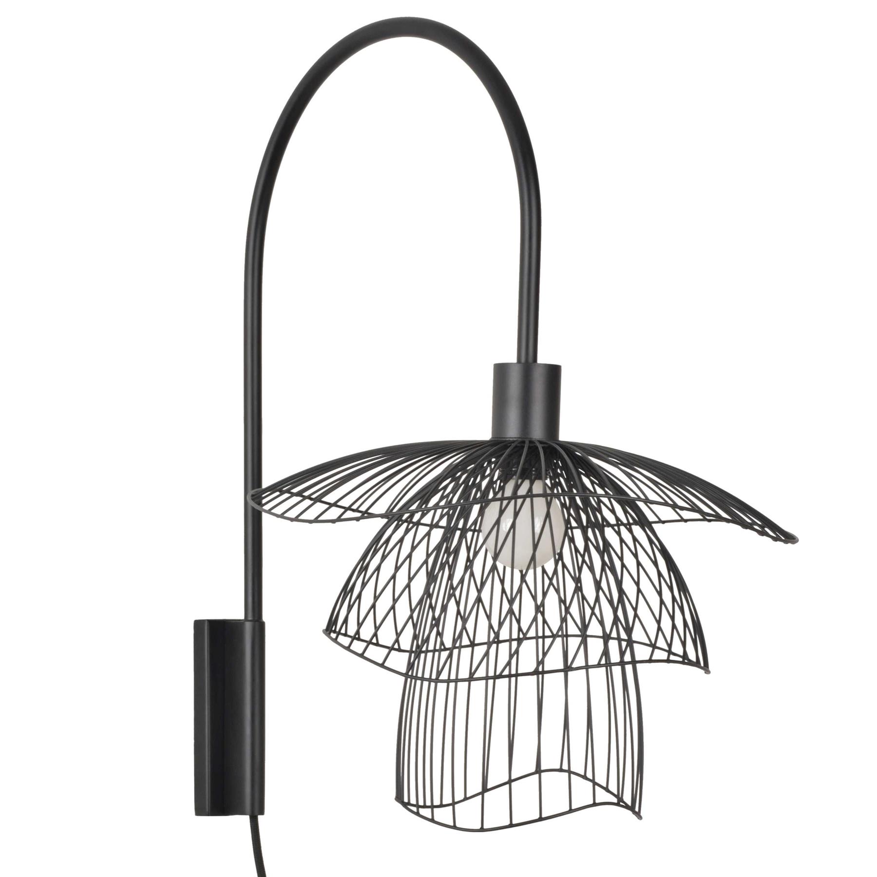 Forestier Papillon wandlamp zwart