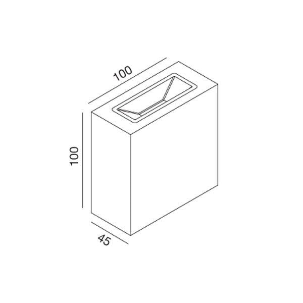 Wever & Ducre Central wandlamp LED aluminium