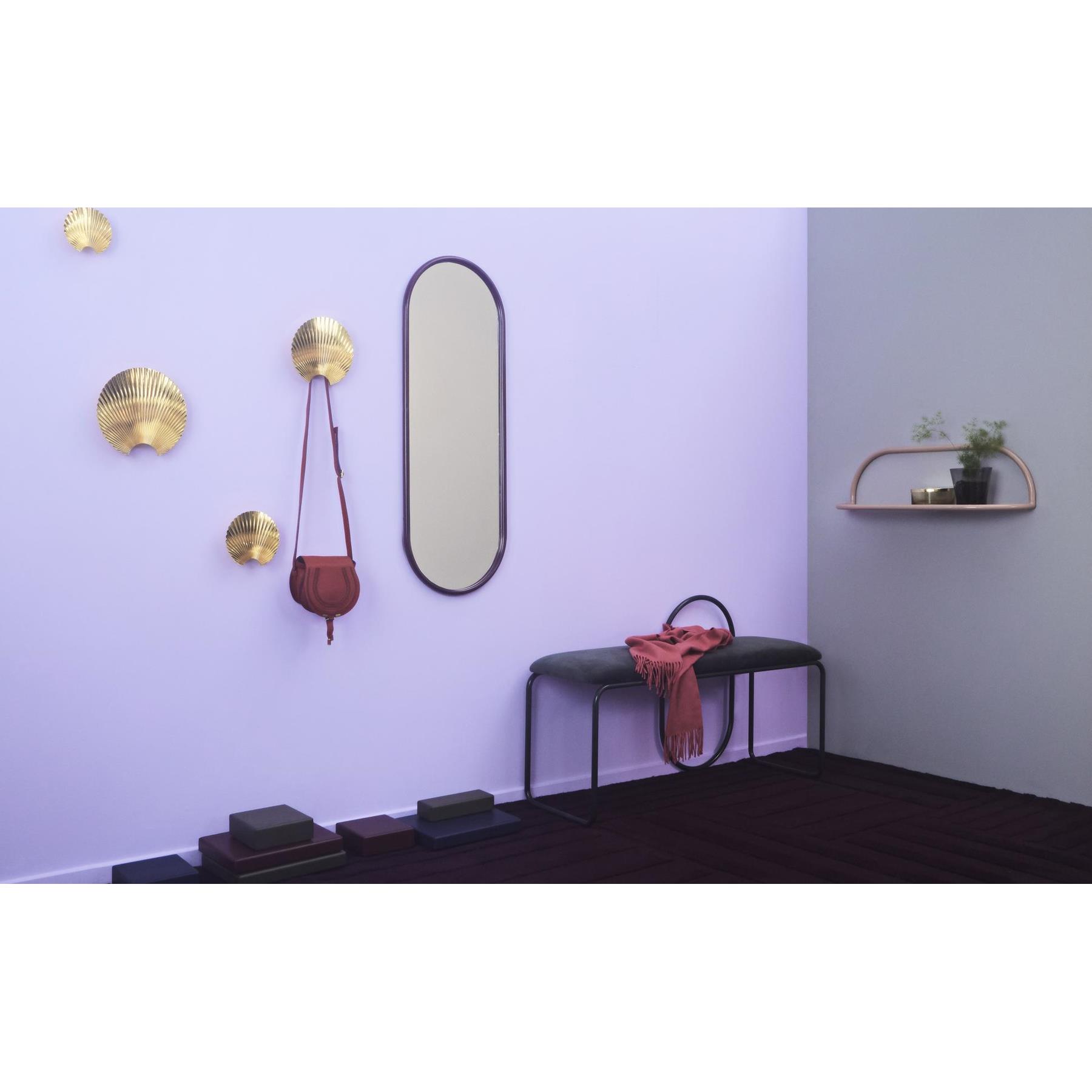 AYTM Angui spiegel 78x29 ovaal anthracite