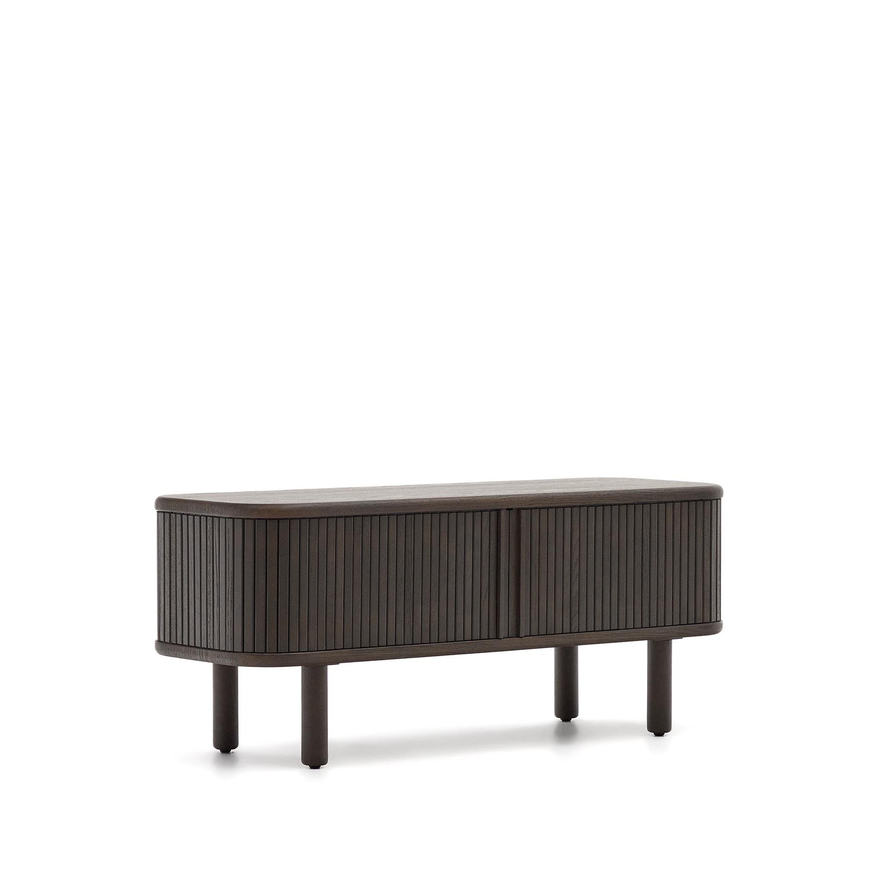 Kave Home Mailen Tv-meubel - B 120 cm - Donkerbruin