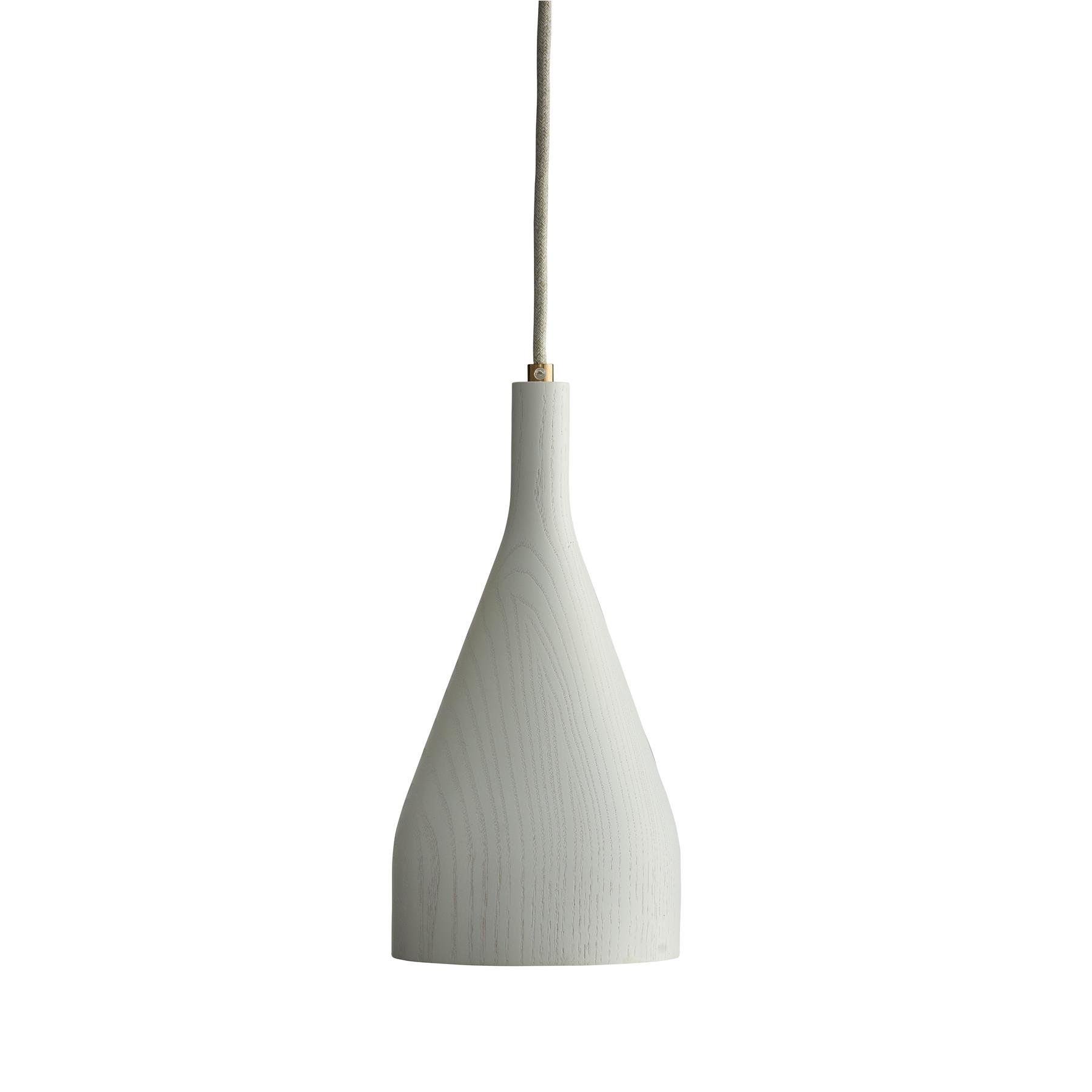 Hollands Licht Timber hanglamp small  Ø6.8 messing wit essen