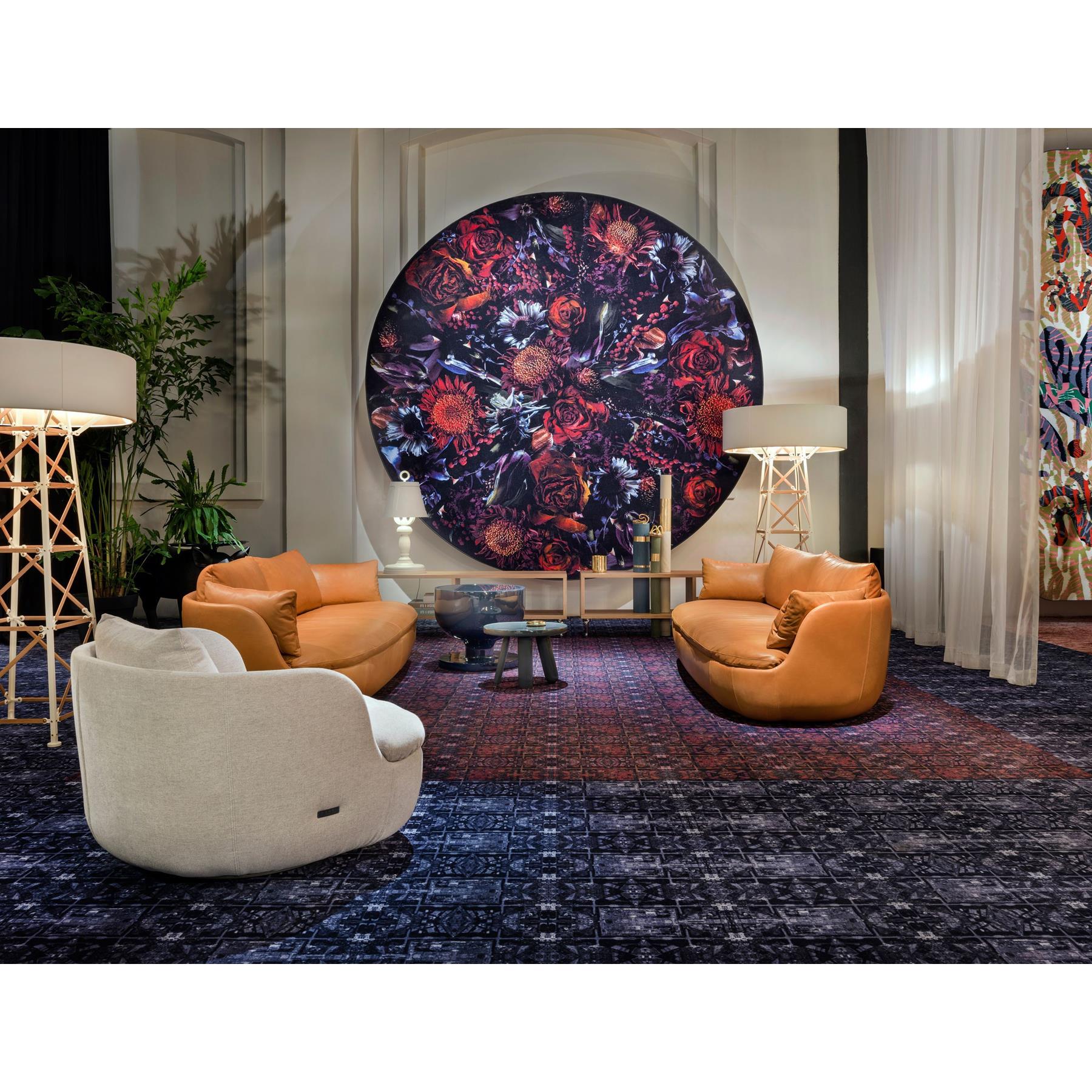 Moooi Carpets Fool's Paradise vloerkleed Ø250 polyamide paars