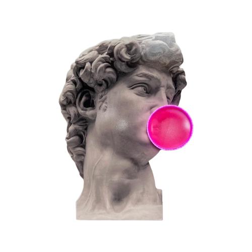 Reliving Limited Edition Led Pop Art Prent ‘David Bubblegum’ (Nieuw)