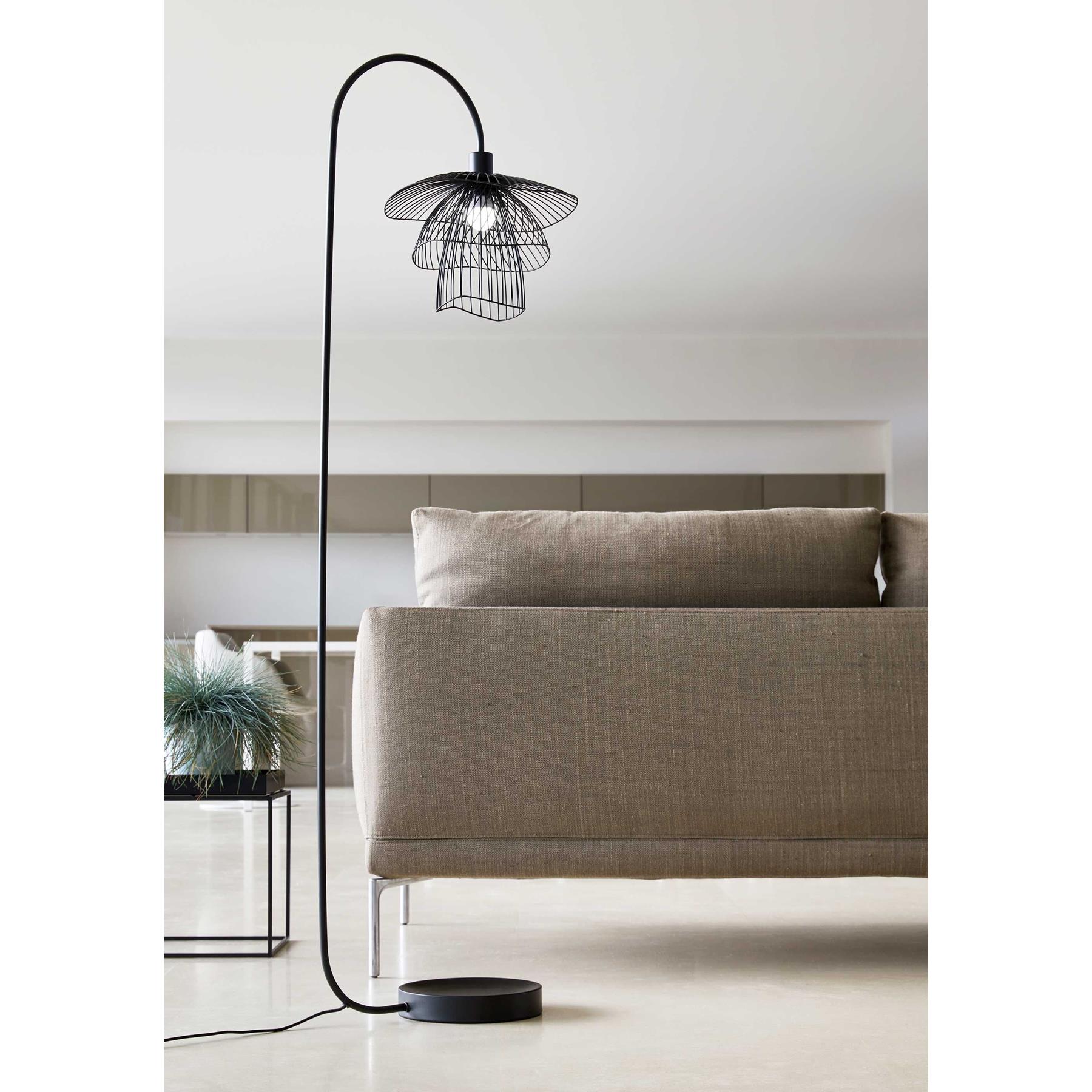 Forestier Papillon vloerlamp zwart