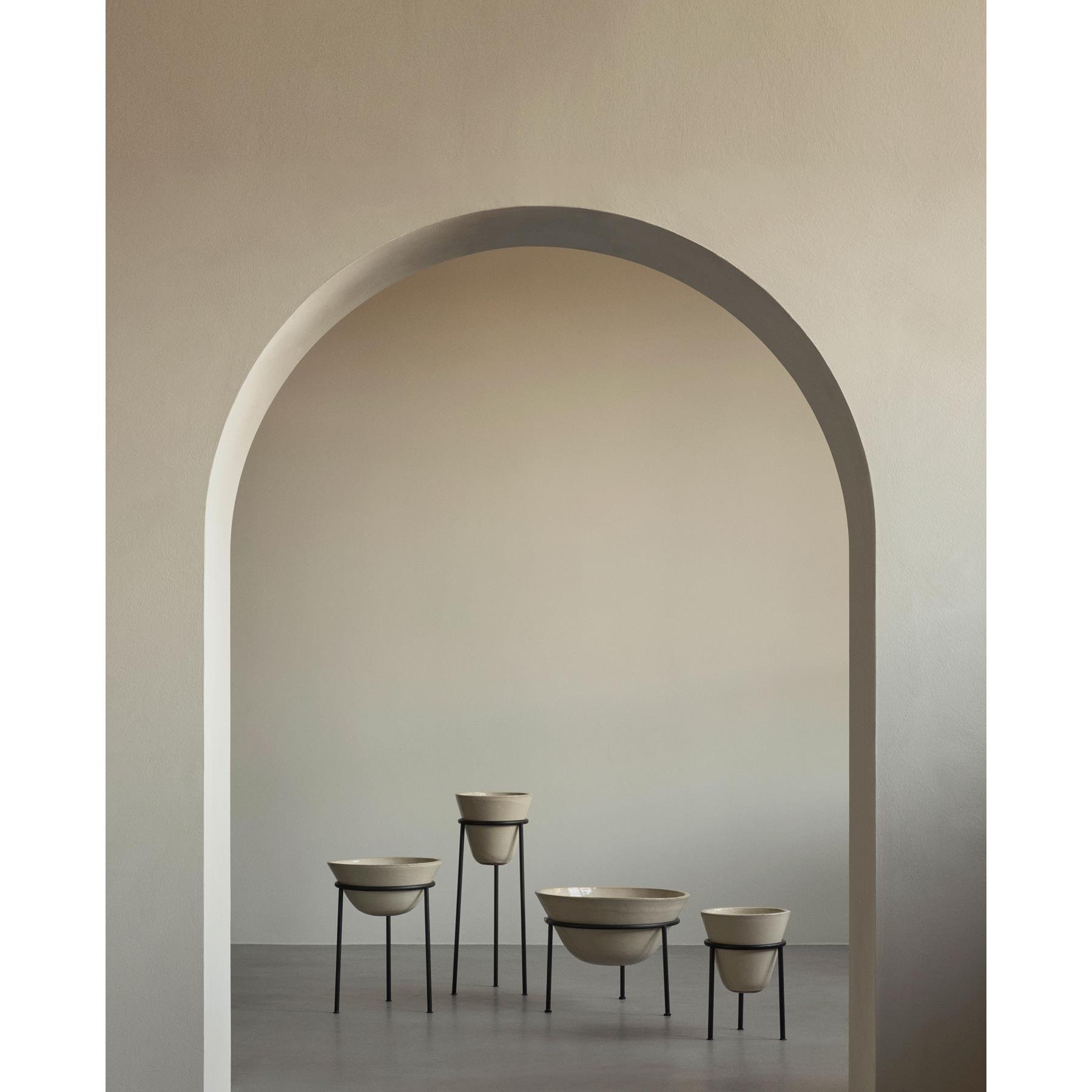 Audo Copenhagen Daiza plantenbak H65 Ø25 ivoor