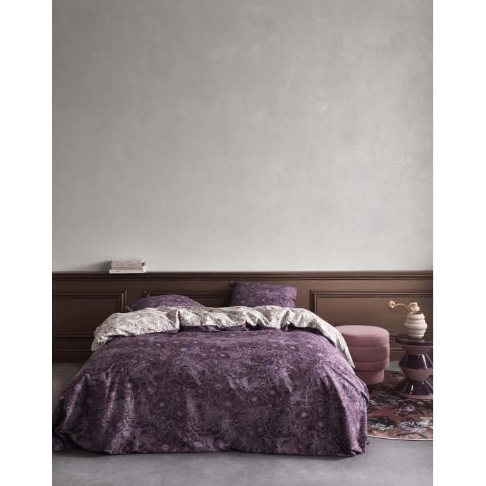 Essenza Camille Dekbedovertrek Plum wine 240 x 220 cm
