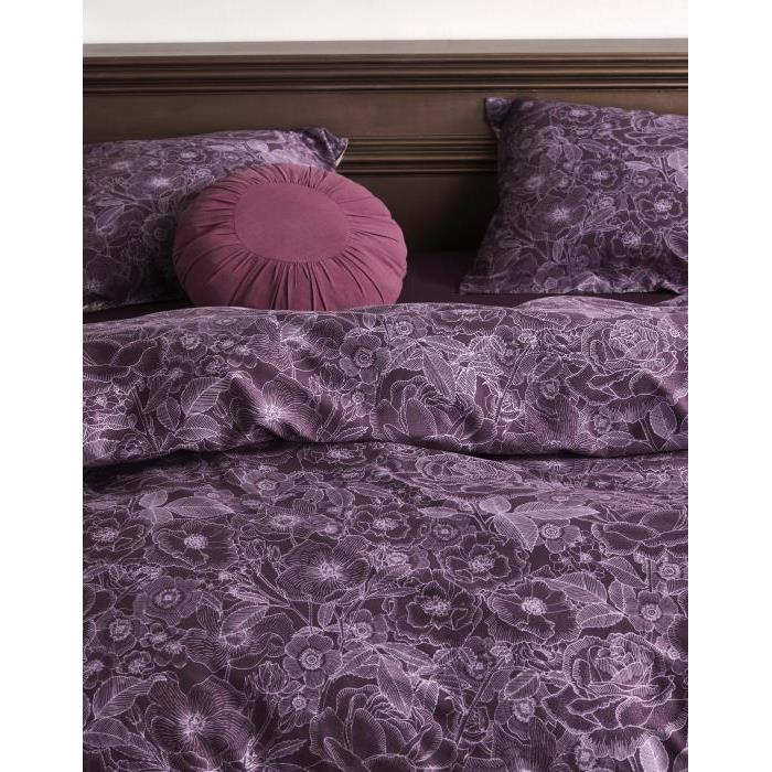 Essenza Camille Dekbedovertrek Plum wine 240 x 220 cm