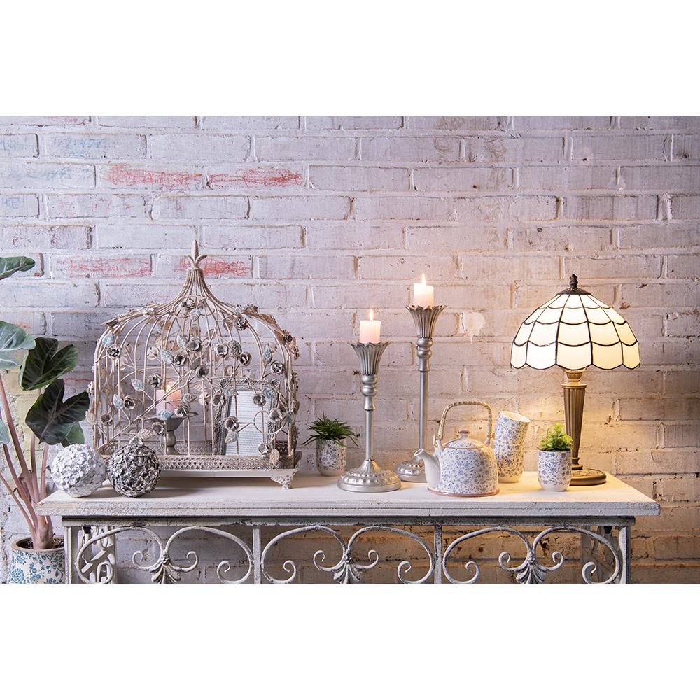 Clayre & Eef Vogelkooi decoratie  42x21x50 cm Wit Ijzer Rechthoek