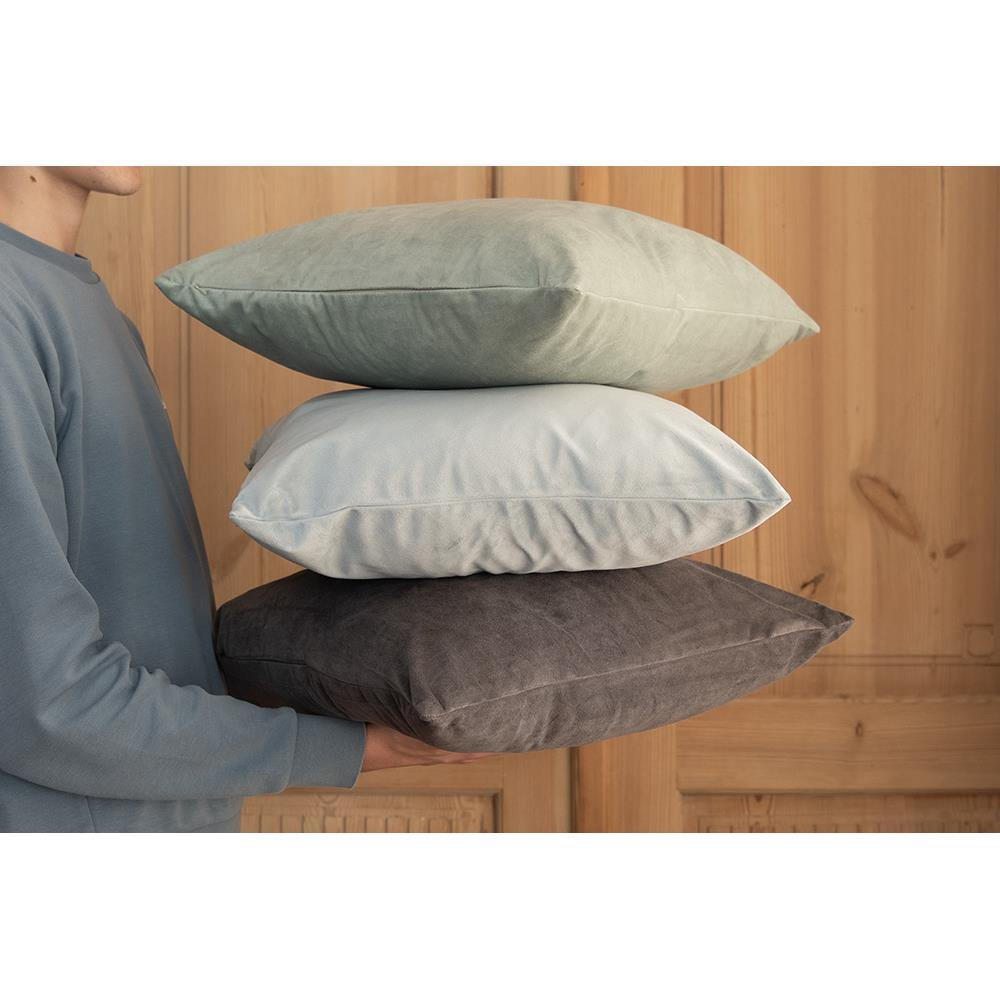 Clayre & Eef Kussenhoes  45x45 cm Blauw Polyester Sierkussenhoes