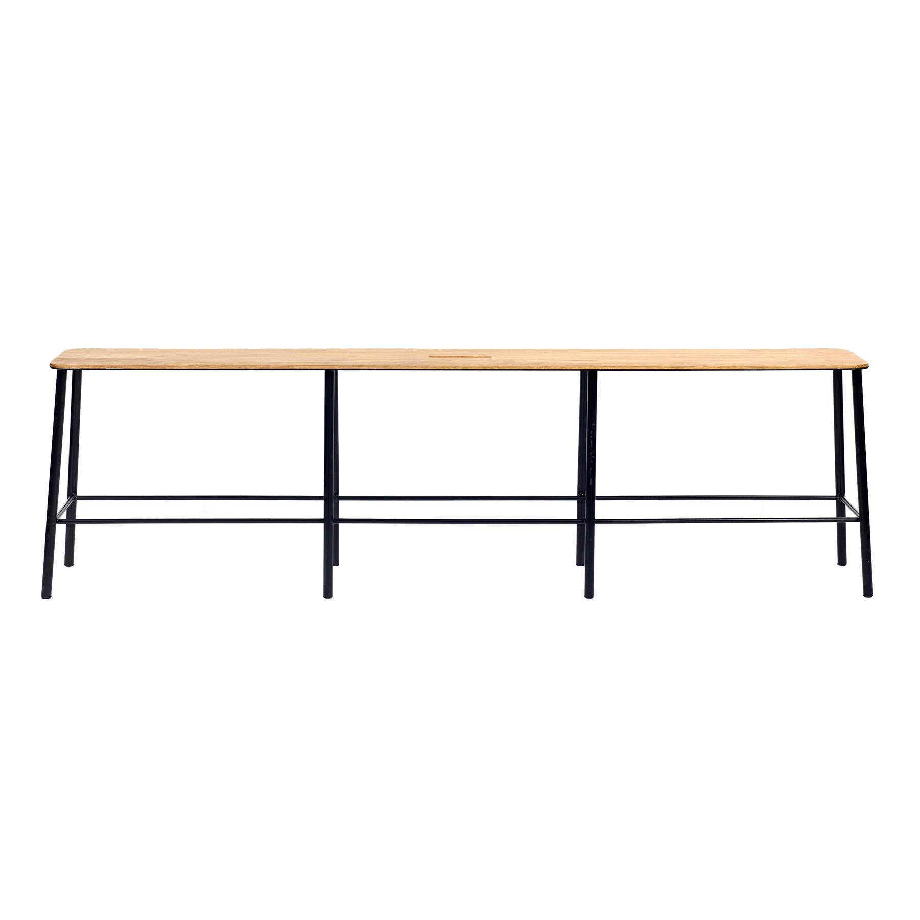 Frama Adam eetbank 160 eiken|zwart