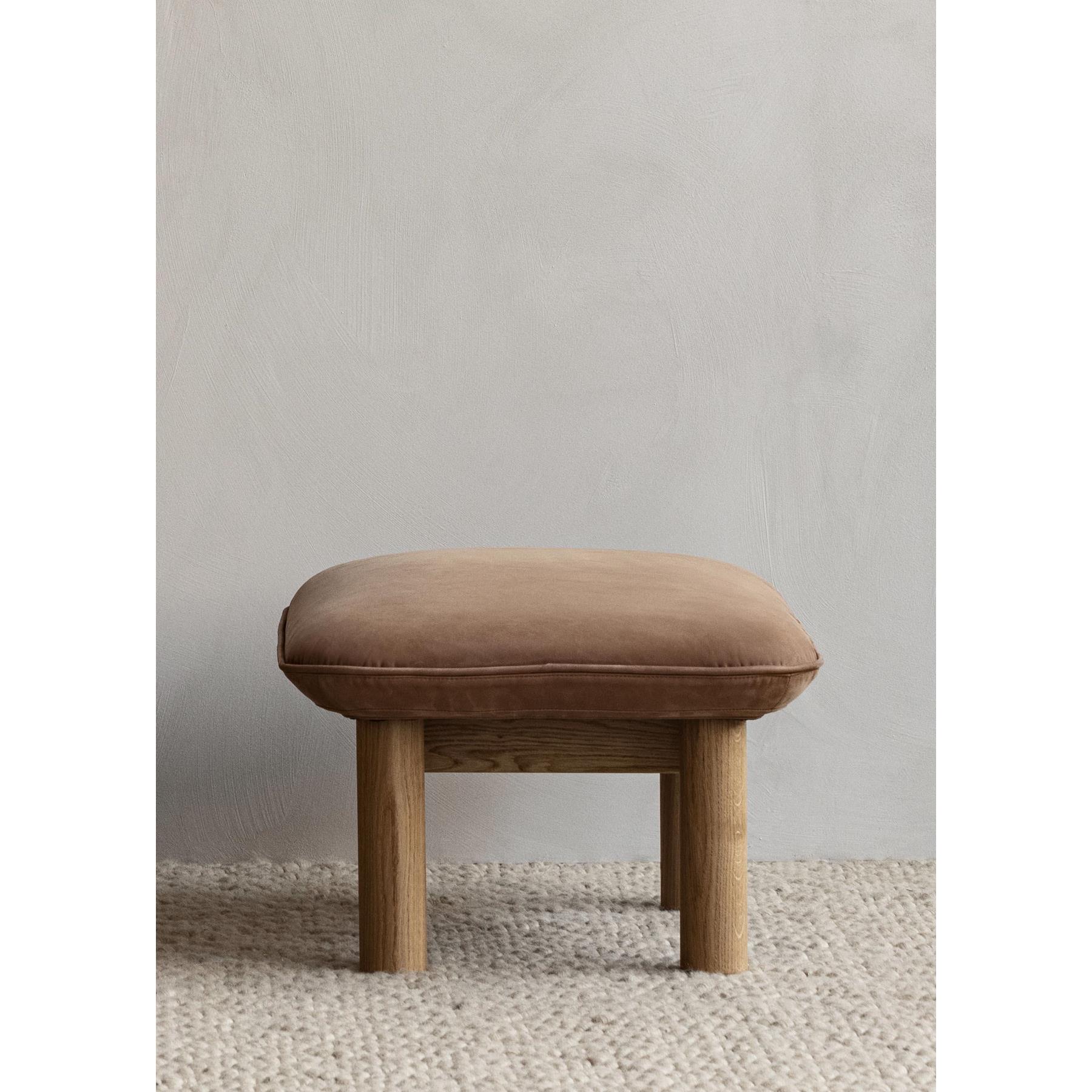 Audo Copenhagen Brasilia voetenbank naturel eiken Sheepskin Root